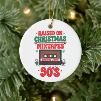 Julmixbands Uppvuxna på 90-talet Retro Kassetter Julgransprydnad Keramik