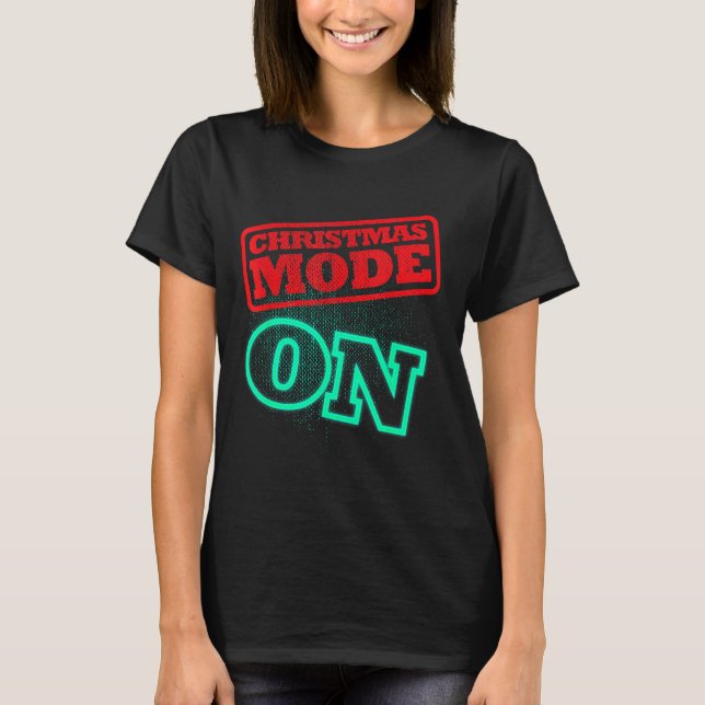 Julmode På T Shirt (Framsida)