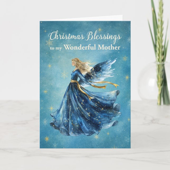 Julmoder Välsignelser Ljuset Engel Kort (Framsida)