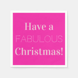 Julmodern Rosa Party Pappersservett