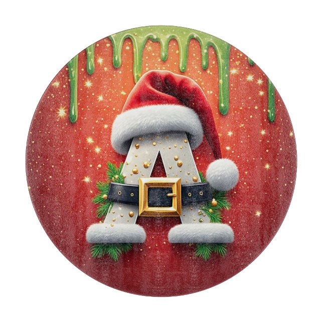 Julmonogram A för vinterpresenter (Framsidan)