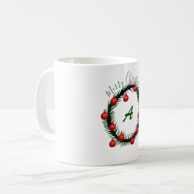 Julmonogram Festive Kaffemugg (Framsida vänster)