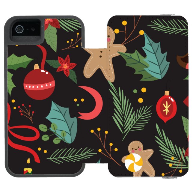 Julmönster 3 incipio iPhone wallet skal (Folio Öppen)