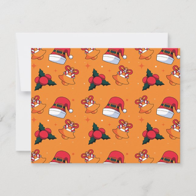 Julmönster 90 anteckningskort (Framsida)