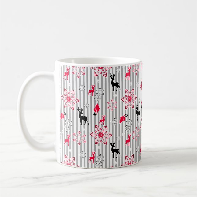 Julmönster Kaffemugg (Vänster)