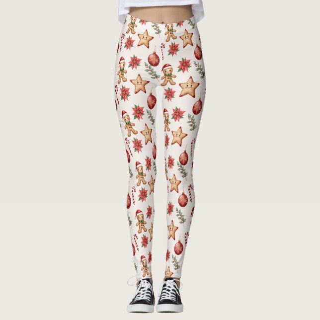 Julmönster Leggings (Framsida)