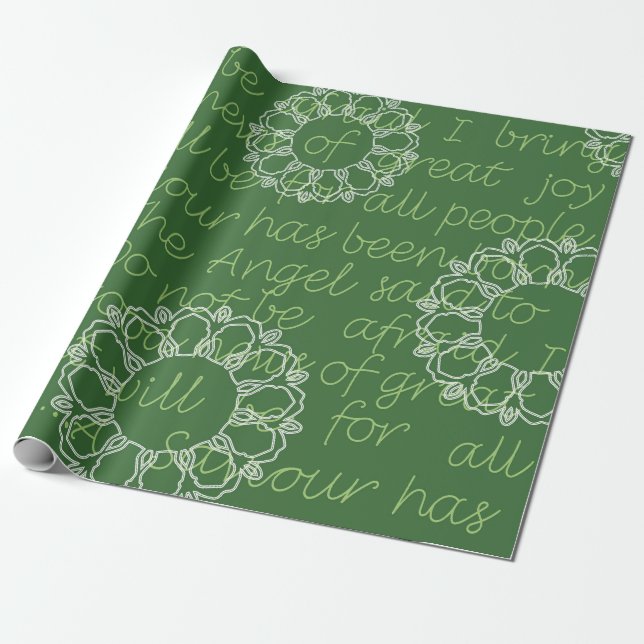 Julmönster  presentpapper (Utrullad)