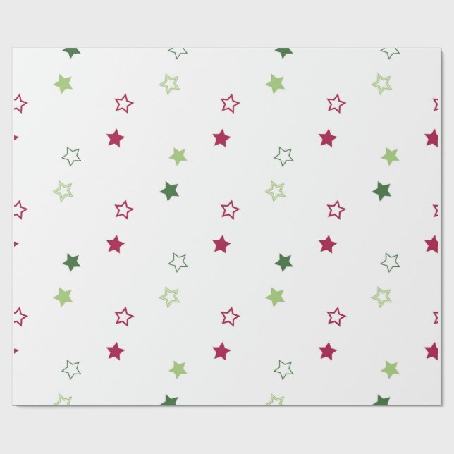 Julmönster  presentpapper (Platt)