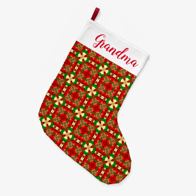 Julmönster Stor Julstrumpa (Framsidan (Hängande))