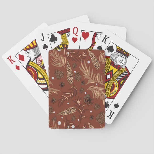 Julmönster, Tall Snö 8 Casinokort (Baksidan)
