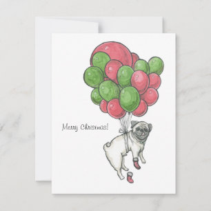 Julmops hund. julkort