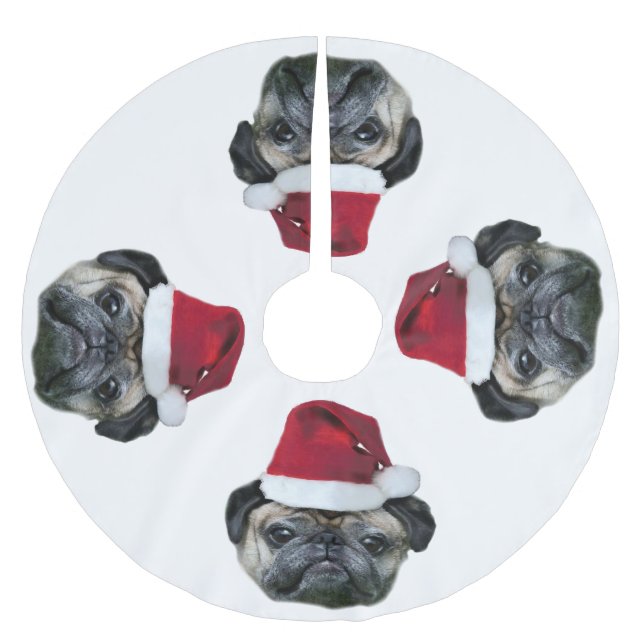 Julmopshund Julgransmatta Borstad Polyester (Framsidan)