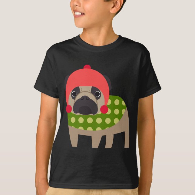 Julmopshund T-shirt (Framsida)