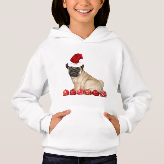 Julmopshunden lurar hoodien tee (Framsida)