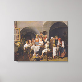 Julmorgon (av Ferdinand Georg Waldmüller) Canvastryck