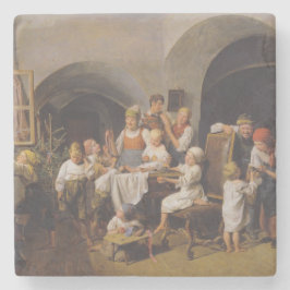 Julmorgon (av Ferdinand Georg Waldmüller) Stenunderlägg