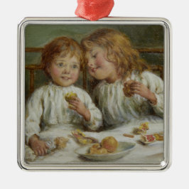 Julmorgon (av Joseph Clark) Julgransprydnad Metall