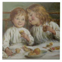 Julmorgon (av Joseph Clark) Kakelplatta