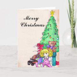 Julmorgon-hälsningskort Helgkort