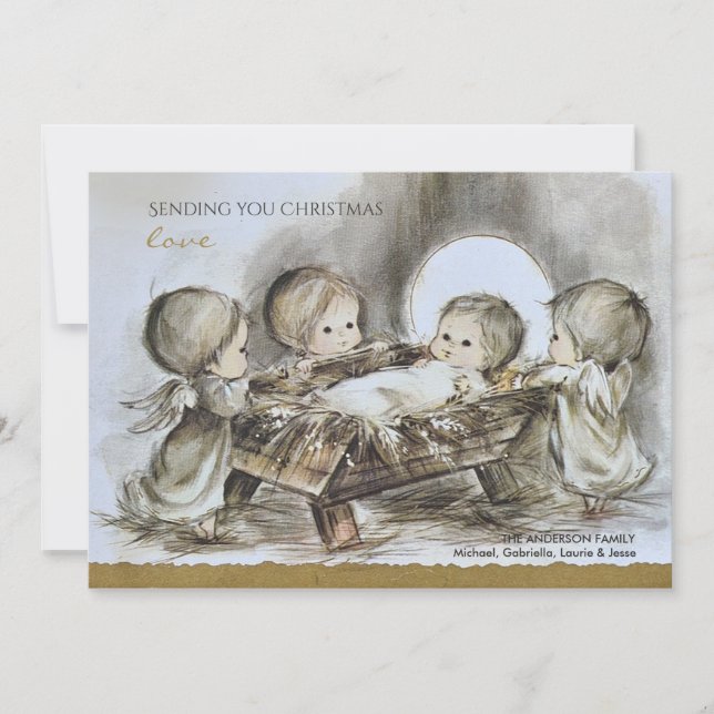 Julmorgon-Helgdag Julkort (Framsida)