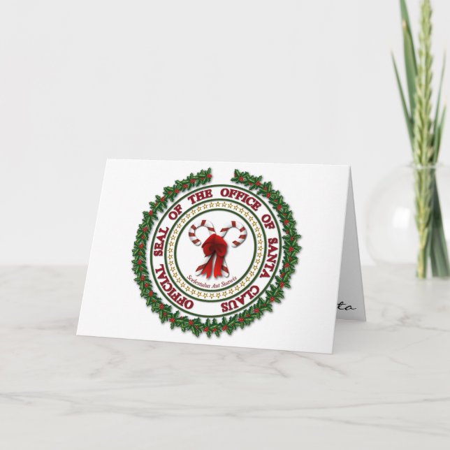 Julmorgon-meddelande från Jultomten Helgkort (Framsida)