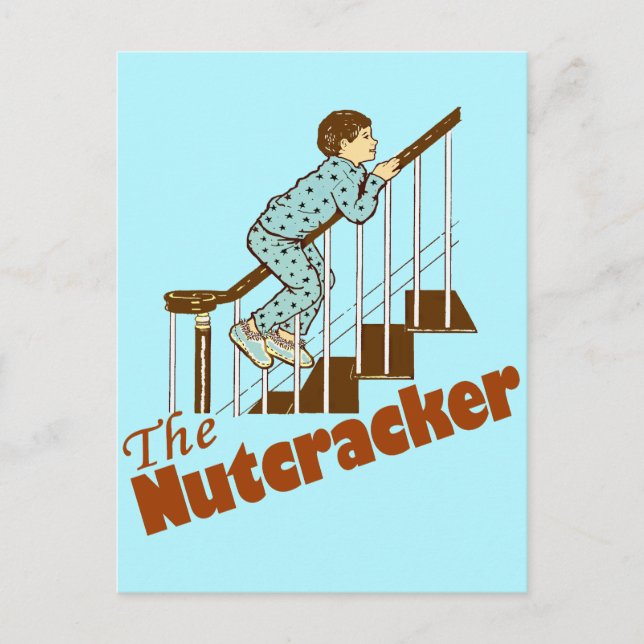 Julmorgon Nutcracker Helg Vykort (Framsida)