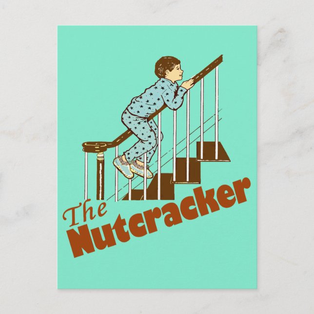 Julmorgon Nutcracker Helg Vykort (Framsida)