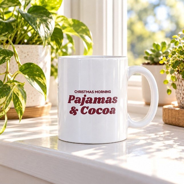 Julmorgon Pyjamas & Kakao Rolig Mugg (Skapare uppladdad)