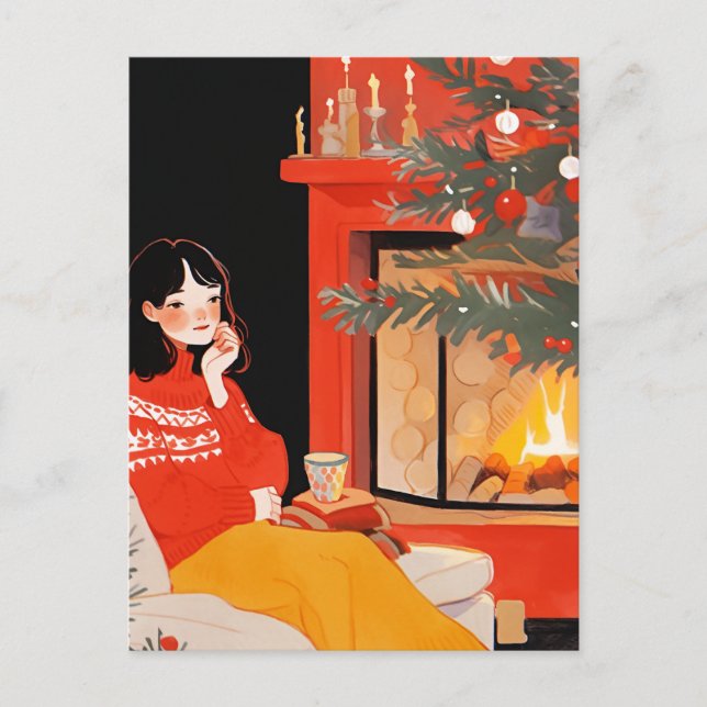 Julmorgon Vykort (Framsida)