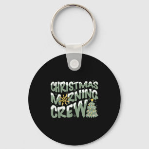 Julmorgonsteam Familj Matchande jul Nyckelring