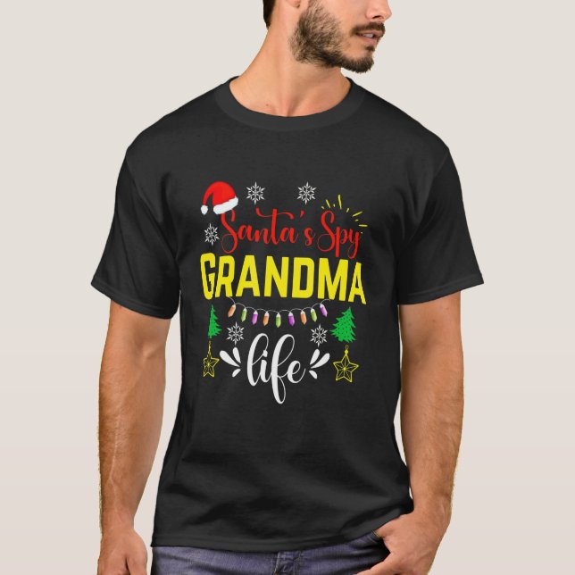 Julmormor liv Tomte spion T Shirt (Framsida)