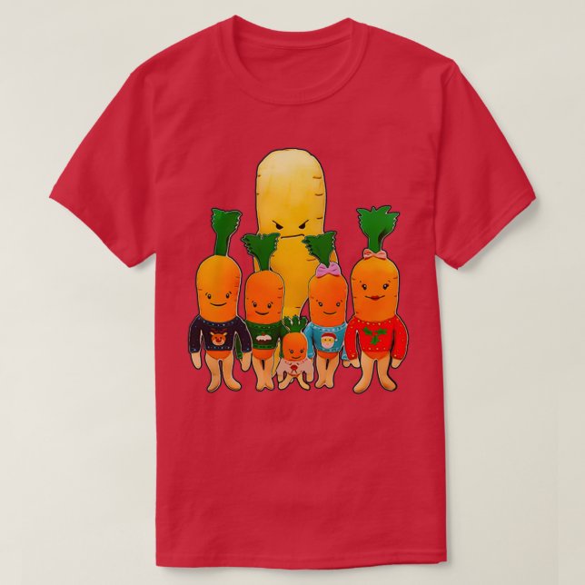 Julmorotsfamiljen och Onda Parsnip T Shirt (Design framsida)