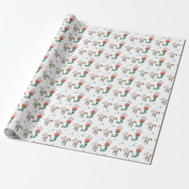 Julmöss i lager presentpapper