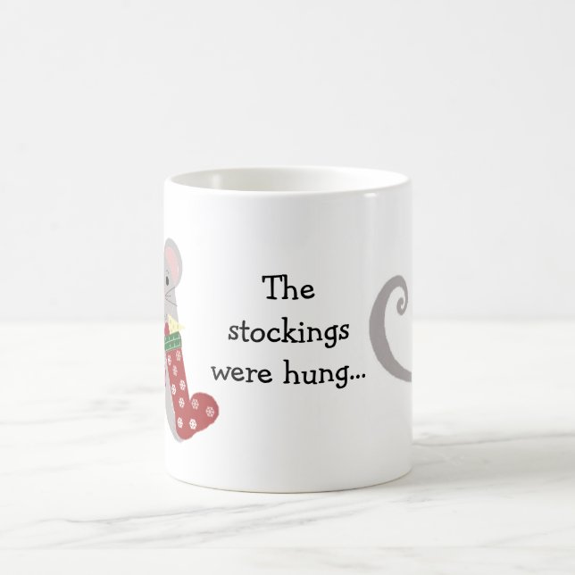 Julmössor med julstrumpor kaffemugg (Center)
