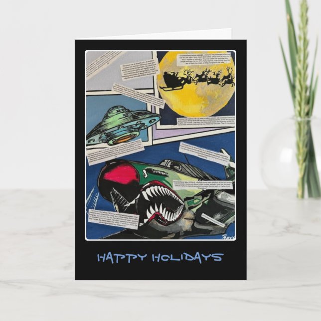 "Julmöten" Måla på en Tack Kort (Framsida)