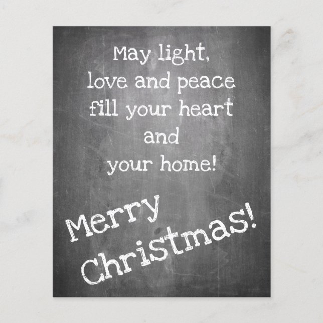 Julmotiv i stil-JULAFTON i schalkboard (Framsida)