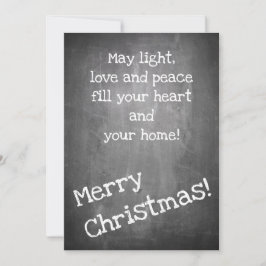 Julmotiv i stil-JULAFTON i schalkboard