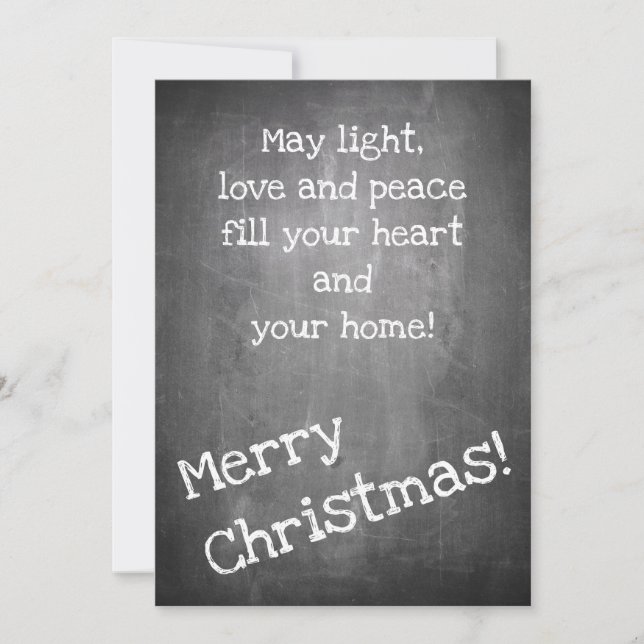 Julmotiv i stil-JULAFTON i schalkboard (Framsida)