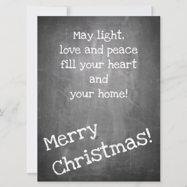 Julmotiv i stil-JULAFTON i schalkboard (Framsida)