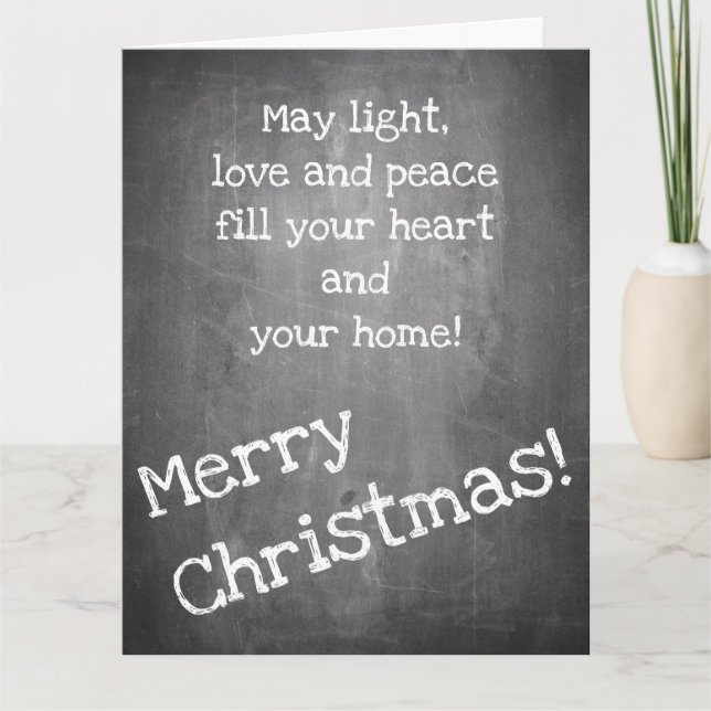 Julmotiv i stil-JULAFTON--tavlan Kort (Framsida)