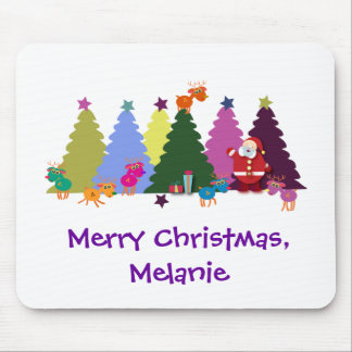 Julmousepad: Santa och hans renar Musmatta