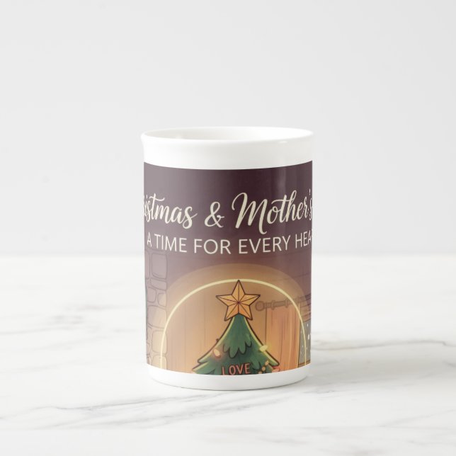 Julmugg för Mamma | Mysig Specialmugg Benporslin Mugg (Framsidan)