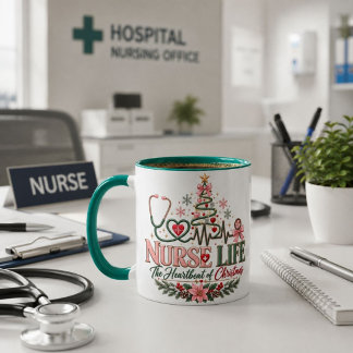Julmugg för sjuksköterskor, The Heartbeat Nurse Pr Mugg