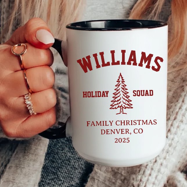 Julmugg med matchande familj – Personlig gåva Mugg (Christmas mug, personalized mug, family Christmas mug, festive holiday mug, custom Christmas gift,)