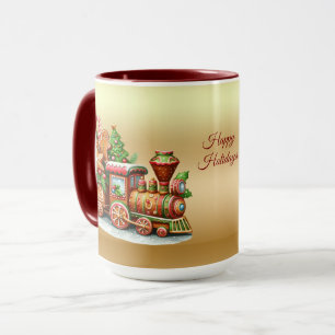 Julmugg med pepparkakståg mugg