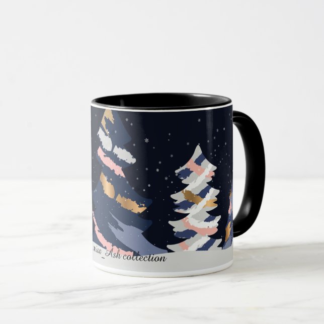 Julmugg Mörk himmel Mugg (Framsida höger)