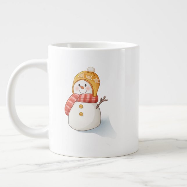 Julmugg – Nostalgisk Högtidlig Kakao & Kaffe C Jumbo Mugg (Vänster)
