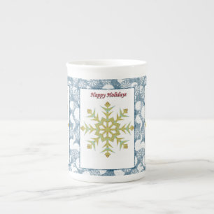 Julmugg, Snöflinga, God Jul Benporslin Mugg