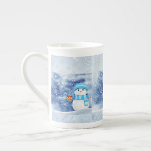 Julmugg, Snöman, God Jul Benporslin Mugg