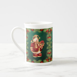 Julmugg, Snöman, God Jul Benporslin Mugg
